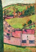 Emile Bernard Vue de Pont Aven oil painting artist